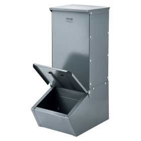 Hog Feeder, 2.2 Bushel Capacity, Single Door Pig Feeder, Heavy Duty Steel Piglets Feeder, Multipurpose Trough Creep Feeder